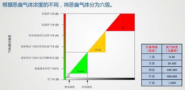 臭氣濃度等級劃分